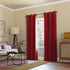 Sun Zero Easton Energy Saving Blackout Grommet Curtain Panel, 40" x 84", Red...