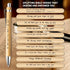 Bible Verse Pens Bamboo Christian Pens Motivational Bible Wisdom Stylus 1 mm Scripture Motivational Quotes Ballpoint Pen Inspirational Pen Bulk fo...