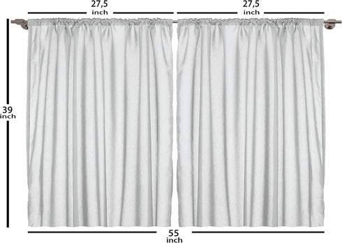 Ambesonne Nature Kitchen Curtains, Flowering Lemon Woody Plant Romance Habitat Citrus Fresh Background, Window Drapes 2 Panel Set for Kitchen Cafe...