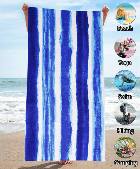 Oversized Terry Beach Towel 36 x 72 in Soft Extra Large Big Pool Swim Towels for Adult XL Clearance Big Travel Blanket Cruise Vacation Accessories...