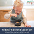 Babeehive Goods Bowls | Stress-Free, Mess-Free Mealtime | Food-Grade Silicone | Sturdy Suction Bowl and Soft Silicone Spoon | Soft, Flexible Silic...