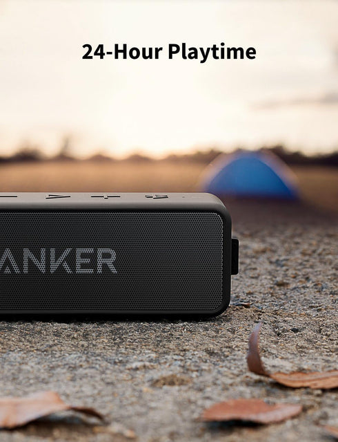 Anker Soundcore 2 Portable Bluetooth Speaker with 12W Stereo Sound, Bluetooth 5, Bassup, IPX7 Waterproof, 24-Hour Playtime, Wireless Stereo Pairin...