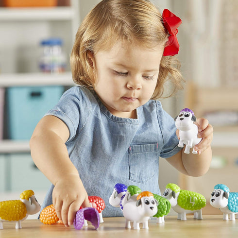 Learning Resources Snap-n-Learn Counting Sheep - 20 Pieces, Ages 18+ Months Toddler Learning Toys, Counting and Sorting Toys, Farm Animals Toys fo...