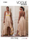 Vogue Misses' Halter Neck Dress Sewing Pattern Kit, Design Code V1881, Sizes L-XL-2XL...