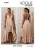Vogue Misses' Halter Neck Dress Sewing Pattern Kit, Design Code V1881, Sizes L-XL-2XL...