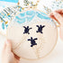 Embroidery Kit for Beginner Adults, Stamped Cross Stitch kits for Adults Beginners, Ocean Hand Embroidery Starter Needlepoint Kit, 2 Set Embroider...