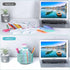 POPRUN Teal Desk Organizer, Desk Supplies and Accessories Organization,Spinning Pen/Pencil Organizer for Desk cute,Rotating Pen/Pencil Holder, for...