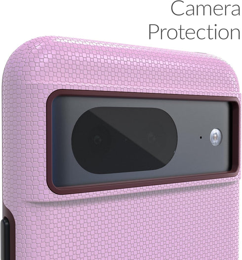 Crave Google Pixel 8 Case - Dual Guard Shockproof Protection Secure Layered Pixel 8 Phone Case, Lilac...