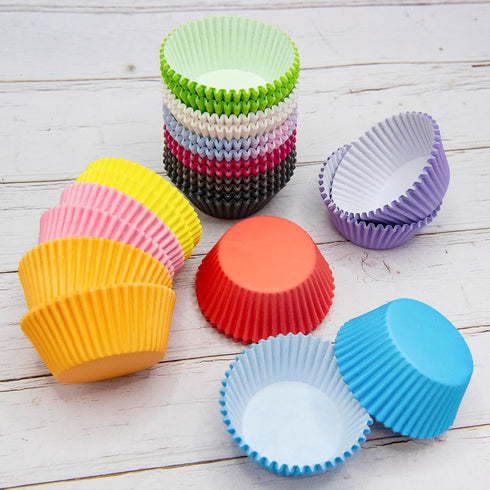 Cupcake Liners Standard Cupcake Cups 500 Pcs Cupcake Wrappers Papers Baking Cups for Cake Balls, Muffins, Cupcakes and Candies (12 Colors, 500 Pcs...