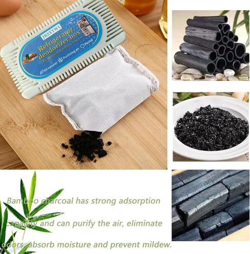 Activated carbon deodorizers are suitable for homes, refrigerators, wardrobes, and cars - a set of 5, used for deodorization, moisture-proof, and ...