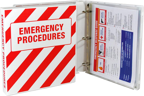 UniKeep Emergency Procedures Binder - 1.5 Inch Spine - with Metal D-Rings...