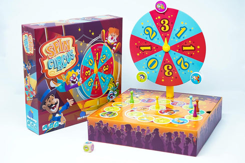 Spin Circus Fun Spin and Move Dice Kids Board Game – Kids and Family Friendly educational game by Blue Orange Games - 2 to 5 players for Ages 4+...