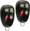 Car Key Fob Keyless Entry Remote fits 2001-2005 Chevy Impala Monte Carlo / 2004 Pontiac Grand Prix (KOBLEAR1XT, 10443537), Set of 2...