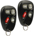 Car Key Fob Keyless Entry Remote fits 2001-2005 Chevy Impala Monte Carlo / 2004 Pontiac Grand Prix (KOBLEAR1XT, 10443537), Set of 2...