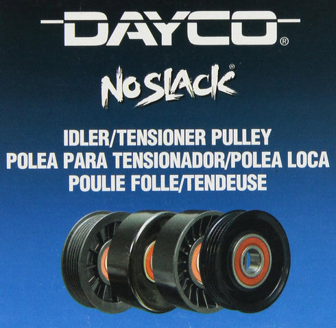 Dayco 89015 6-Groove Flanged Tensioner & Idler Pulley, 70MM Diameter x 28.3MM Width x 12MM Shaft...