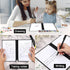 Portable A5 Dry Erase Notebook, 9.4x6.5 Inch Reusable Dry Erase Notebook White Board Dry Erase Erasable Notebook for Business Home Office (Dark Gr...