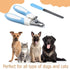Pet Nail Clippers and Trimmers Feature a Safety Guard for Safe Professional Grooming - Heavy-Duty Design with Nail Files, Ideal for Dogs and Cats ...