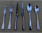 Flatware Set 18/10 Stainless Steel Mirror Polished Blue Cutlery - Silverware Utensil Set of Serrated Steak Knife Dinner Fork Knife Spoon Salad For...