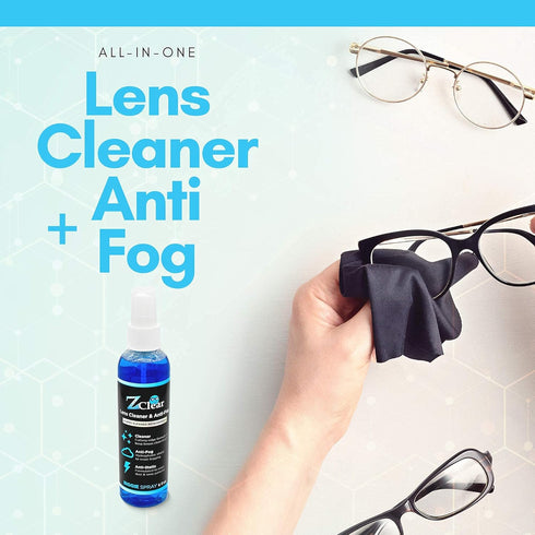 Anti-Fog 6oz Spray | Eye glasses cleaner | Goggles anti fog | Sunglasses cleaner | Windshields | Mirrors | Visors | Safe for all Lenses |+ With Mi...