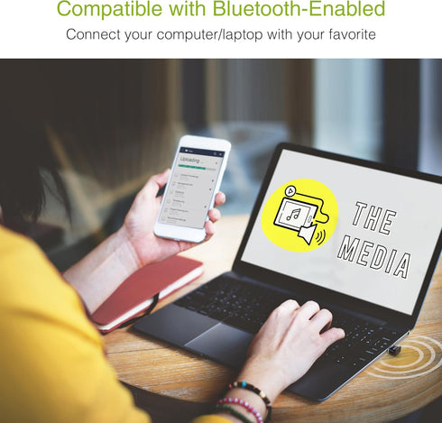 Kinivo USB Bluetooth Adapter for PC BTD400 (Bluetooth 4.0 Dongle Receiver, Low Energy) - Compatible with Windows 11/10/8.1/8, Raspberry Pi, Linux,...