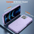 SUPFINE Magnetic for iPhone 12 Pro Max Case (Compatible with MagSafe) (12FT Military Grade Drop Protection) 2XTempered(Glass Screen and Camera Len...