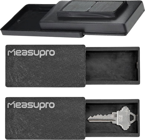 Magnetic Key Holder for Car - 3 Pack - 1 size - Car Key Hider & More - Strong Magnets - Rugged Black Plastic Cases...