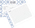 C.R Gibson Q12-24018 Double Sided Recipe Cards, 40pcs, 4'' W x 6'' L, True Blue...