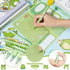 57Pcs Frog Sticky Notes with Pen Stickers Stationery Set 0.5mm Black Gel Ballpoint Pens Frog Self-Stick Notes Pads Cartoon Frog Vinyl Stickers Bac...