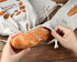 Linen Bread Bags Set of 4 Reusable Bread Bags for Homemade Bread Fresh Bread Storage for Crusty European Bread, Baguette...