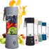 COOK WITH COLOR Mini Portable Blender - 250W Power, 12oz Capacity, Stainless Steel Blade, Wireless/USB Rechargeable, Grey...