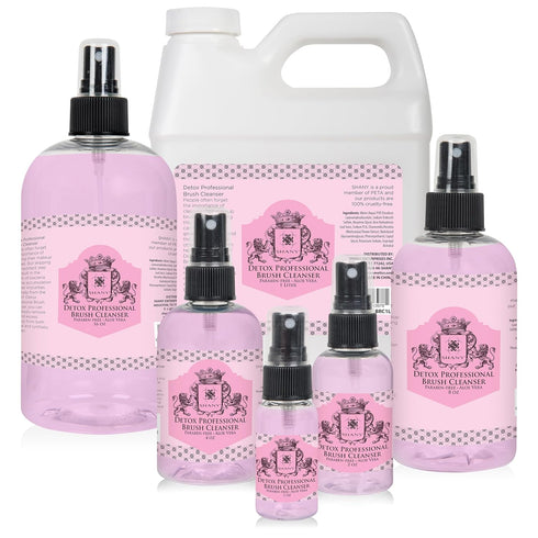 SHANY DETOX Professional Makeup Brush and Sponge Shampoo, Brush Cleanser, Removes dirt, Makeup from brushes and Sponges - Paraben Free, Vegan, Cru...