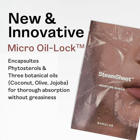 Oil-Lock Steamsheet Mask 5 Pack | Premium Spa-like Nourishing Facial Treatment for All Skin Types Deeply Hydrates Moisturizes Illuminates Enhances...