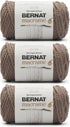 Bernat Macrame 3 Pack of 250g/8.8oz-Cotton-#6 Super Bulky-Knitting/Crochet Yarn, Gray......