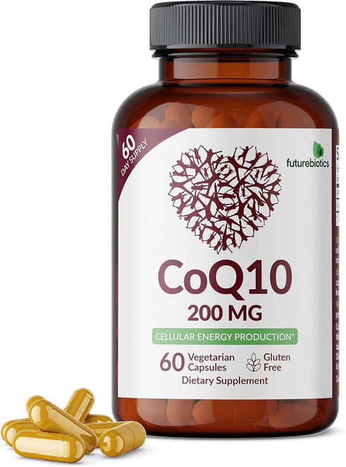 Futurebiotics CoQ10 200 MG Cellular Energy Production, 60 Vegetarian Capsules...