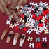 Bow Nail Charm 3D Resin Bow-Knot Nail Art Charms with Mixed Color Designs Nail Accessories Kawaii Colorful Resin Bow DIY Nail Art Supplies for Wom...