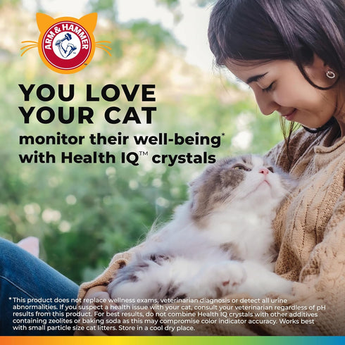 ARM & HAMMER Health IQ Cat Litter Additive, with Color Changing Health Indicators, Works with Most Litter, 10 oz...