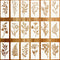 Stencils for Painting on Wood, Reusable Flower Stencils Painting Crafts Templates Drawing Stencil for Painting on Wood, Wall, Furniture(18)...