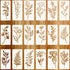 Stencils for Painting on Wood, Reusable Flower Stencils Painting Crafts Templates Drawing Stencil for Painting on Wood, Wall, Furniture(18)...