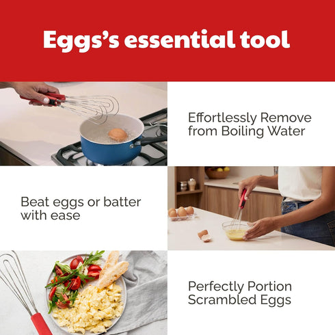 Tongs for Cooking Multipurpose 6-in-1, Kitchen Utensils, Whisks for Cooking, Egg Beater Mixer, Salad Tongs for Serving Grill Bbq Steel...