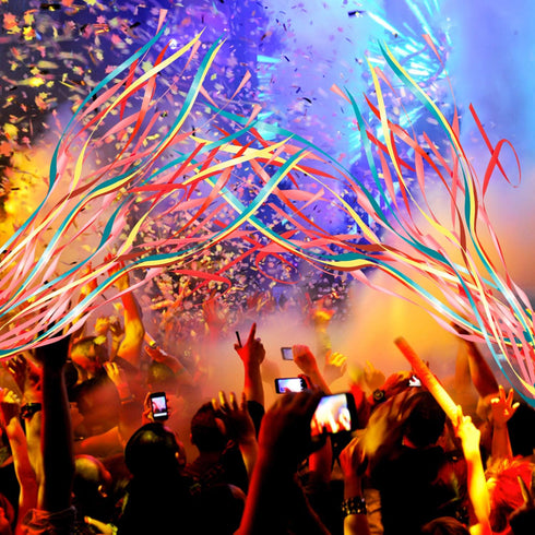 10 Pcs Throw Streamers, Colorful Hand Held Party Streamers Party Poppers No Mess Throw Confetti Pop Out Streamers for Birthday Weddings Events Chr...