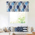 Beauoop Lattice Blackout Window Valance Curtain Panels Thermal Insulated Noise Reduction Drapes for Kitchen Cafe Living Room Quatrefoil Window Tre...
