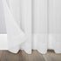 No. 918 Genevieve 2-pack 2-pack Linen Weave Sheer Semi-Sheer Grommet Curtain Panel Pair, 50" x 84", White...