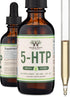 5HTP Liquid Drops - More Absorbable and Effective Than 5 HTP Capsules (60 Servings of 50mg 99%+ 5-HTP) Serotonin Supplement for Mood, Sleep, and R...