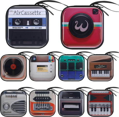 10 Pcs Retro Tinplate Coin Purse Key Coin Purse Small Creative Change Coin Storage Pouch Zipper Mini Pocket Wallet for Kids Boys Girls Women Men G...