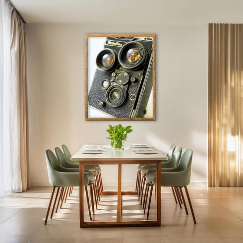 Posterizer 1 pcs-classic Rolleiflex nostalgic photographic technology-Retro Art-Photography Art-Living Room Bedroom Decor- unframed wall art...