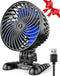 USB Desktop Small Fan, Stepless Speed Adjustment with Multiple Speed Levels, Portable Plug-in Personal Mini Fan,Quiet Powerful Airflow,Suitable fo...