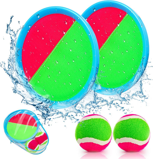 Toss and Catch Ball Set Kids Toys Outdoor Toys Beach Toys Pool Toys Ball Catch Sets Classic Outdoor Games Beach Games Yard Games for 3 4 5 6 7 8 9...