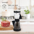 KAMENSTEIN One-Handed 2-in-a-1 Dual Salt and Pepper Grinder-Adjustable and Refillable, 8-Inch, Black...