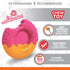 Nylabone Power Chew Donut Dog Chew Toy - Fun & Cute Dog Toys for Aggressive Chewers, Durable Dog Toys, Bacon Glazed Flavor, Large/Giant (1 Count)...