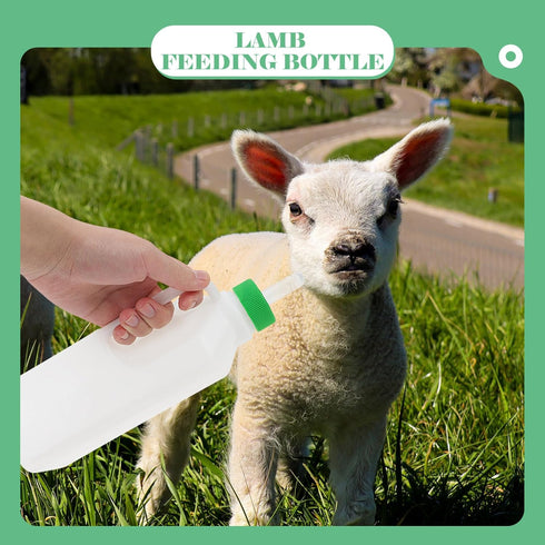 1 Set Lamb Feeding Bottle Sheep Feeding Bottle Plastic Animal Milk Bottle Lamb Nursing Bottle Calf Nursing Bottle Goat Feeding Bottle Pet Feeding ...